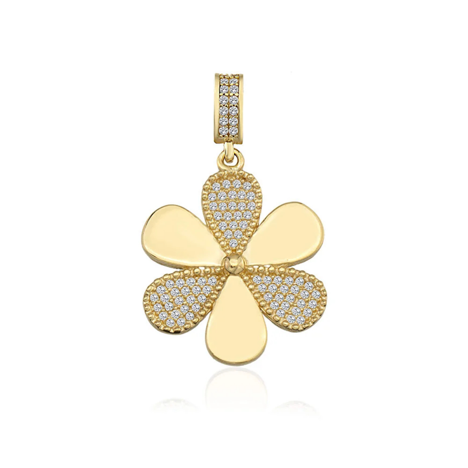 Çiçek Kolye Ucu 14 Ayar Altın