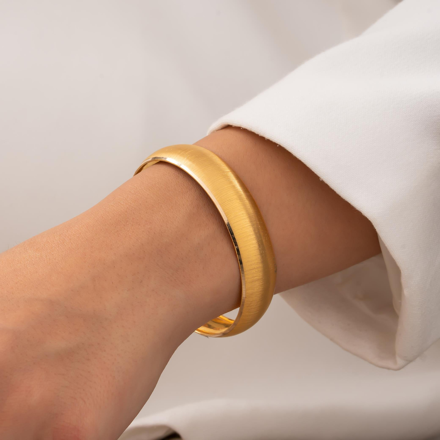 Çizgili 14 Ayar Altın Bilezik