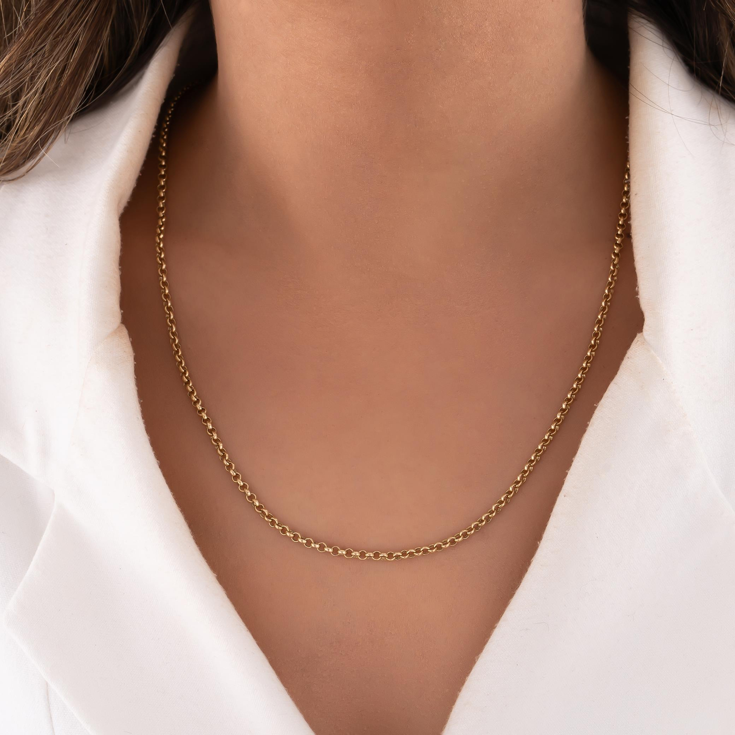 Doç Model Zincir 14 Ayar 3 Mm Altın