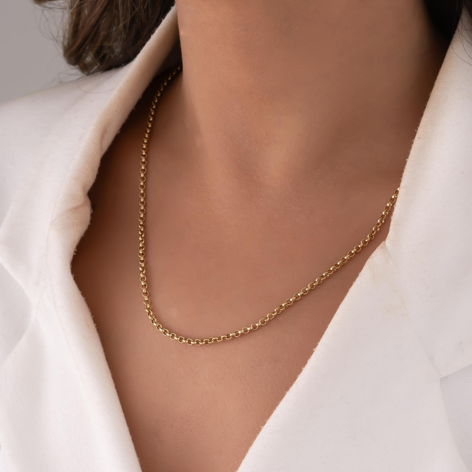 Doç Model Zincir 14 Ayar 3 Mm Altın