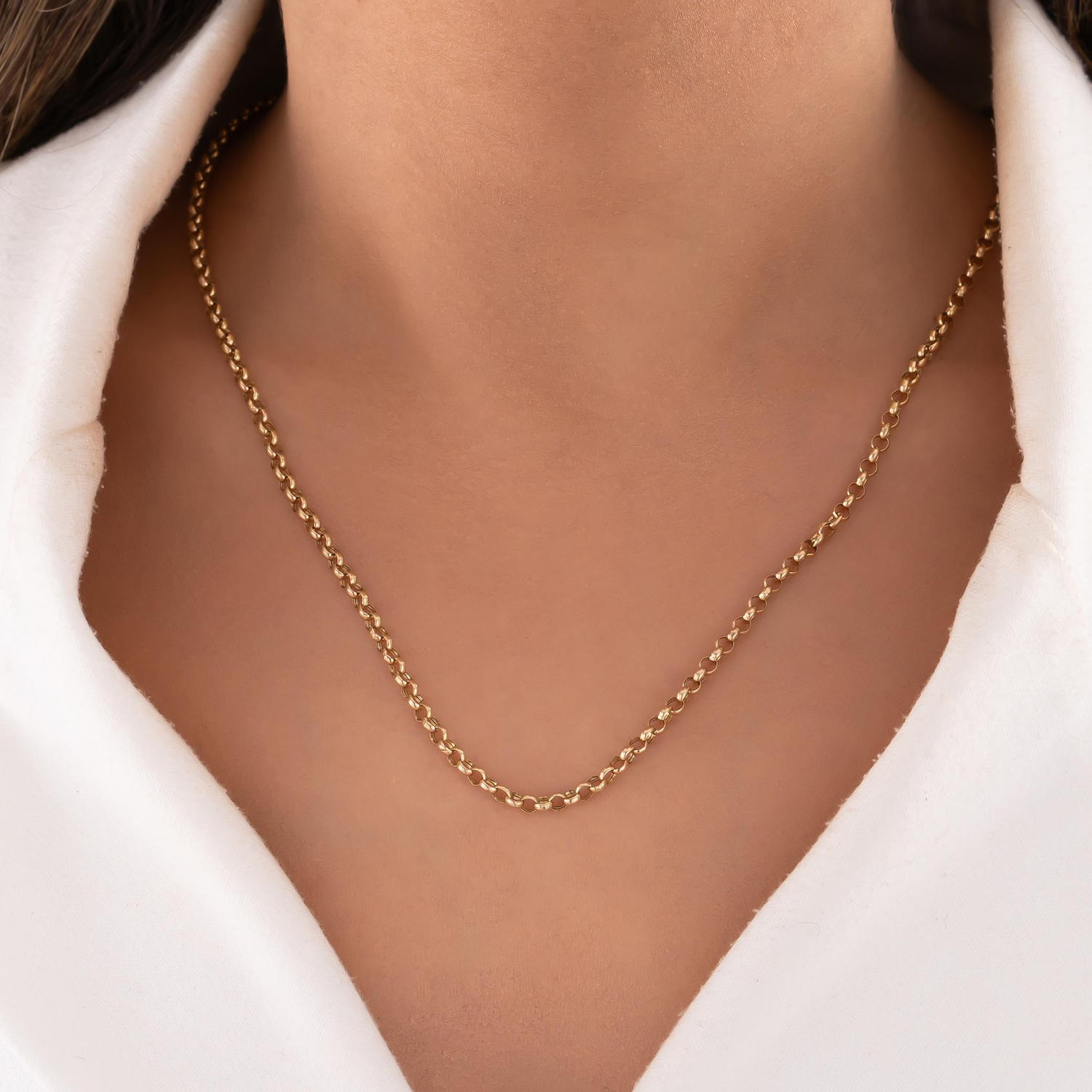 Doç Zincir 14 Ayar Altın 4 Mm