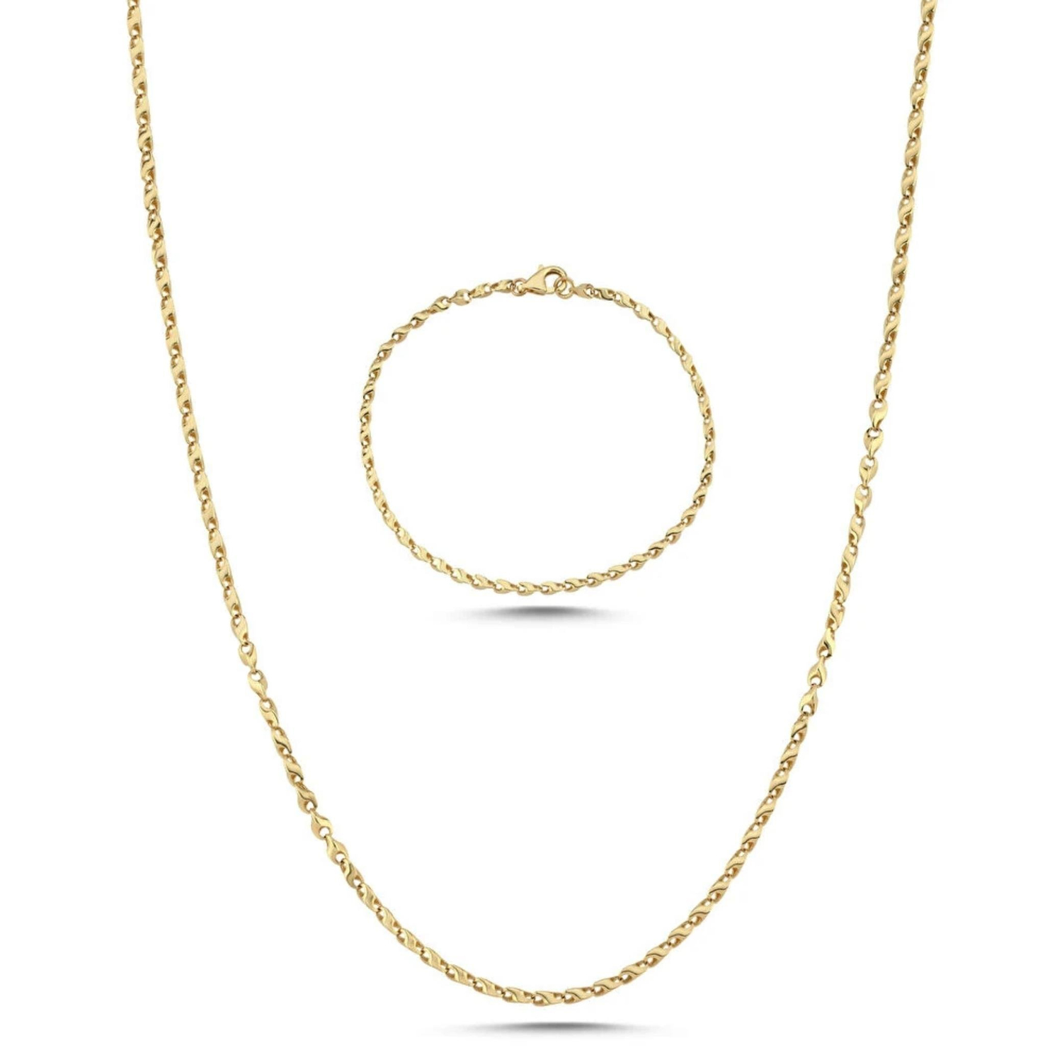 Erkek Altın Zincir Seti