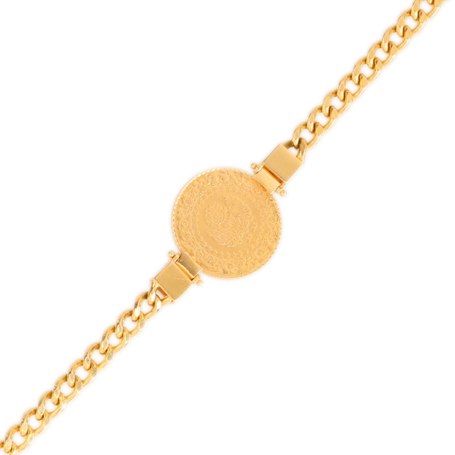 Gurmet Çeyrekli Bileklik 14 Ayar Altın