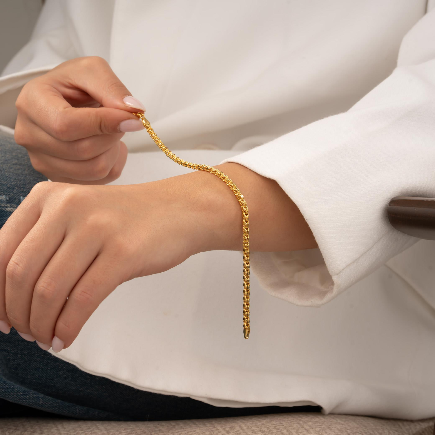 Güverse 14 Ayar Altın Bileklik