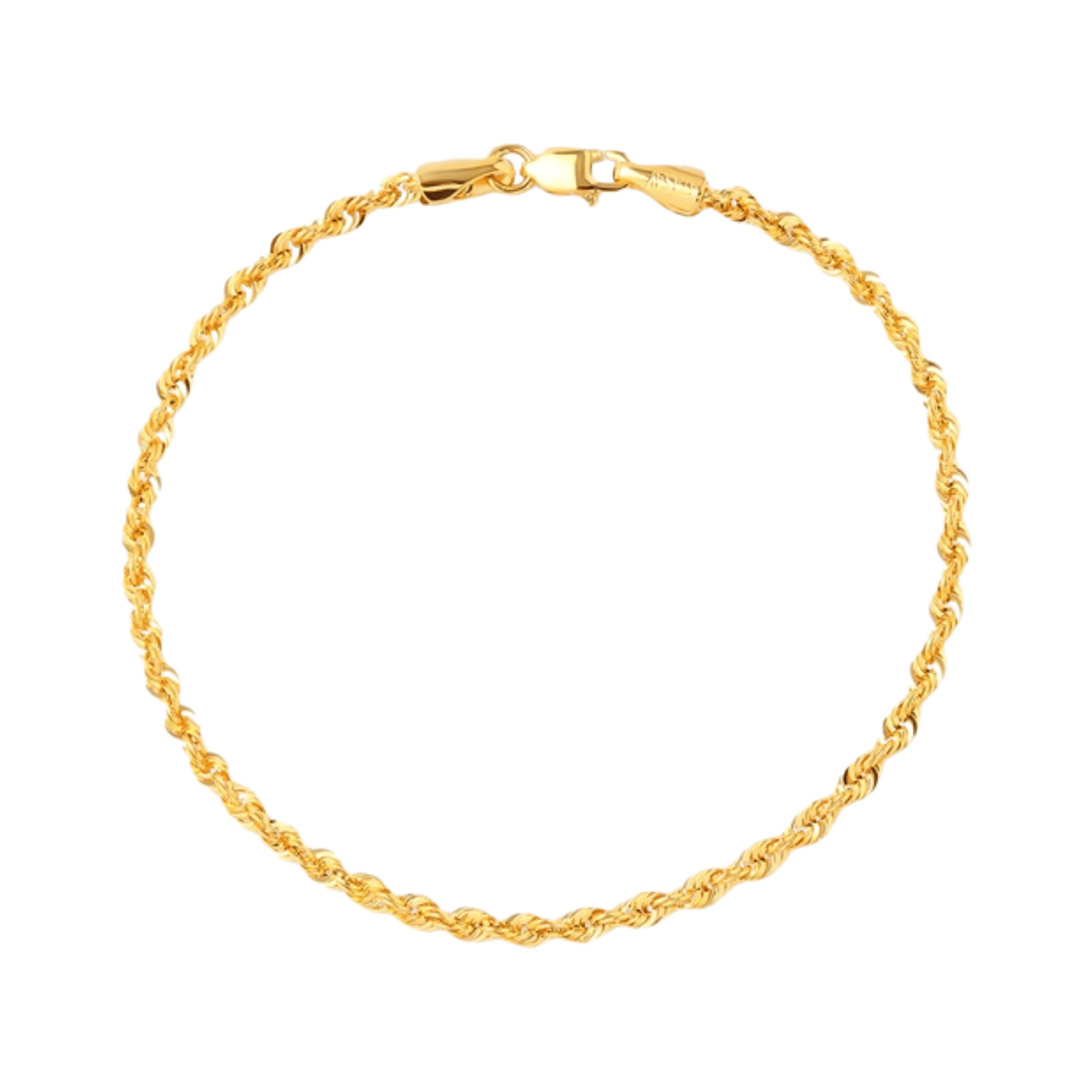 Halat Bileklik 4 mm 14 Ayar Altın