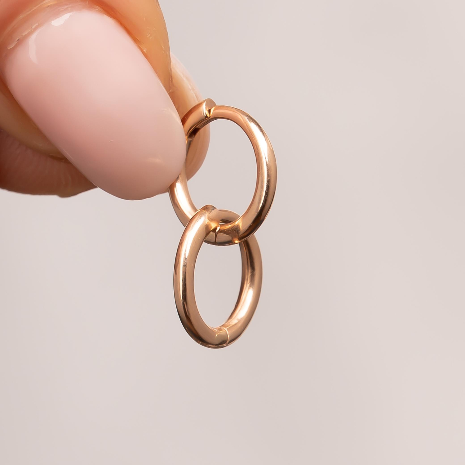 Halka Küpe 1 Cm 14 Ayar Altın