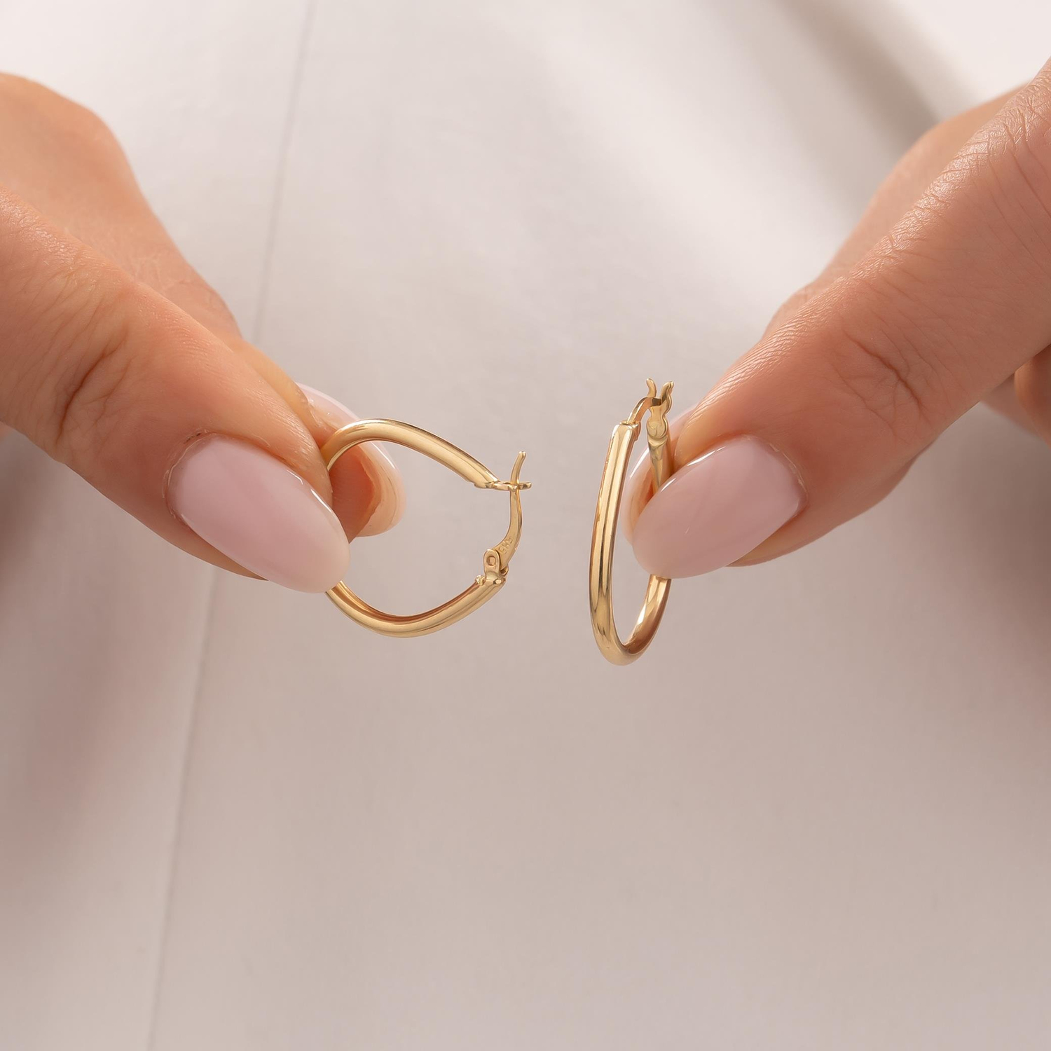 Halka Küpe 14 Ayar Altın