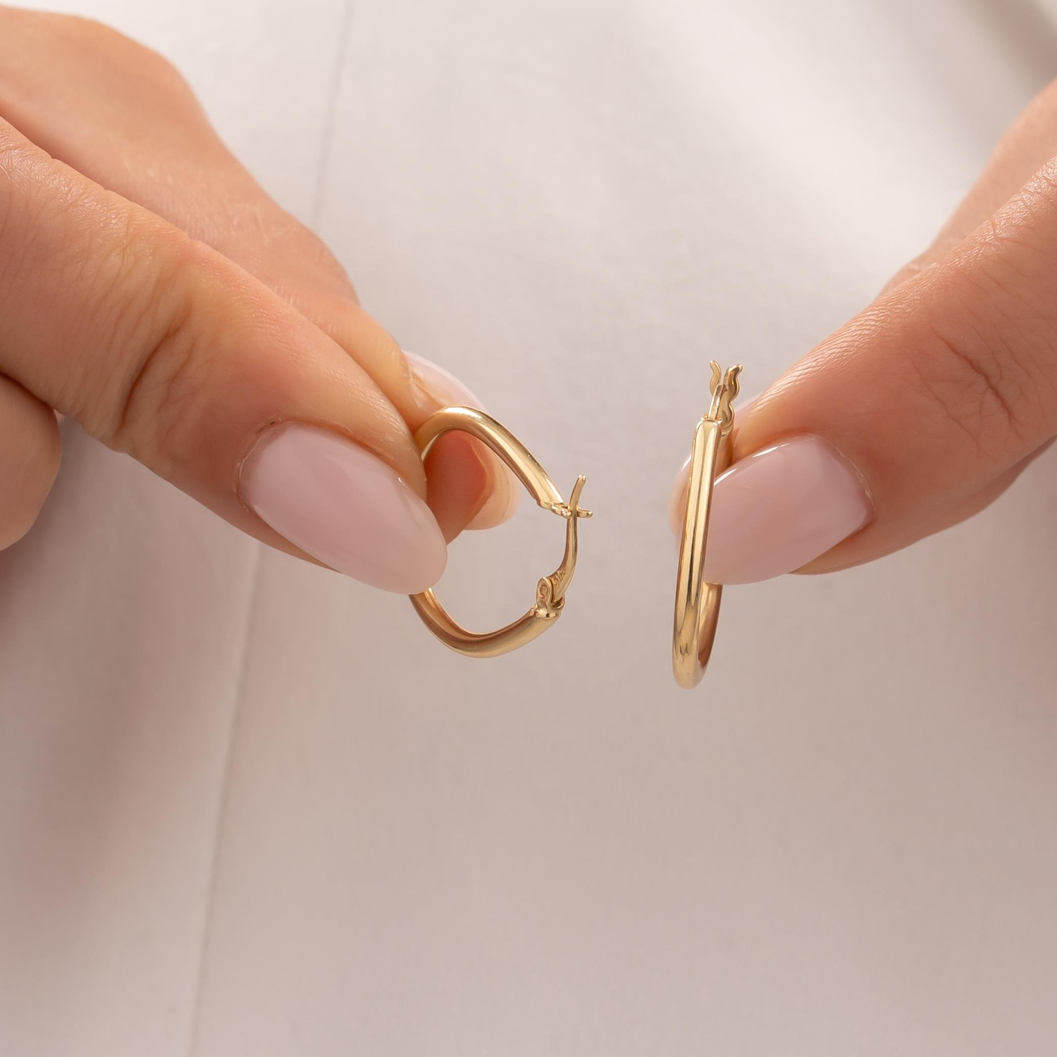 Halka Küpe 14 Ayar Altın