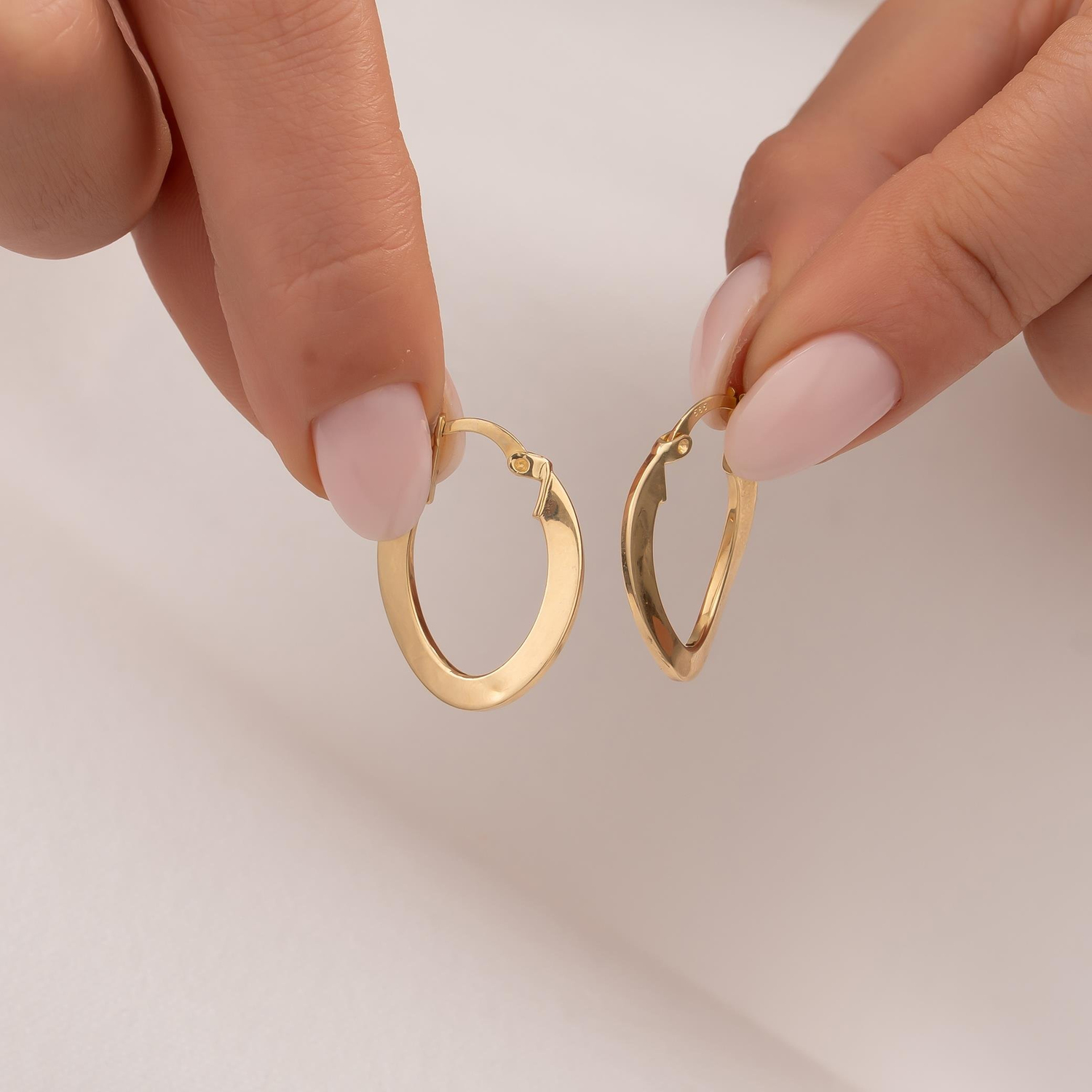 Halka Küpe 14 Ayar Altın