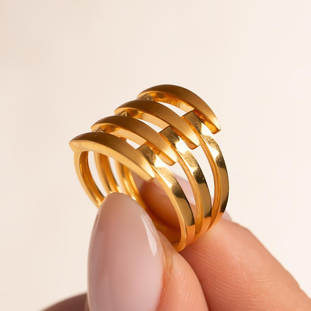 Kaburga Model  Yüzük 14 Ayar Altın