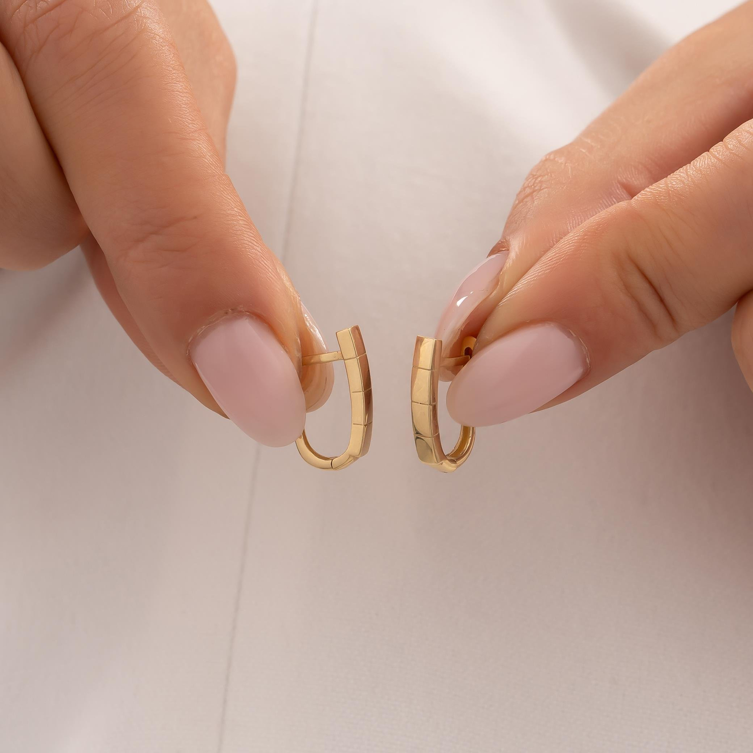 Kesikli Küpe 14 Ayar Altın