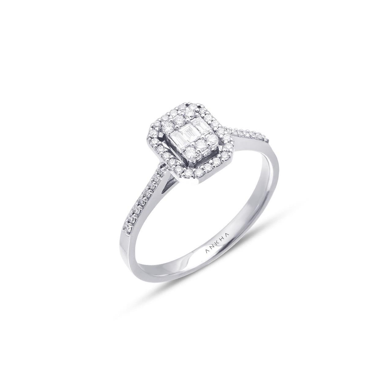 Pırlanta Baget Yüzük 0,03 Ct