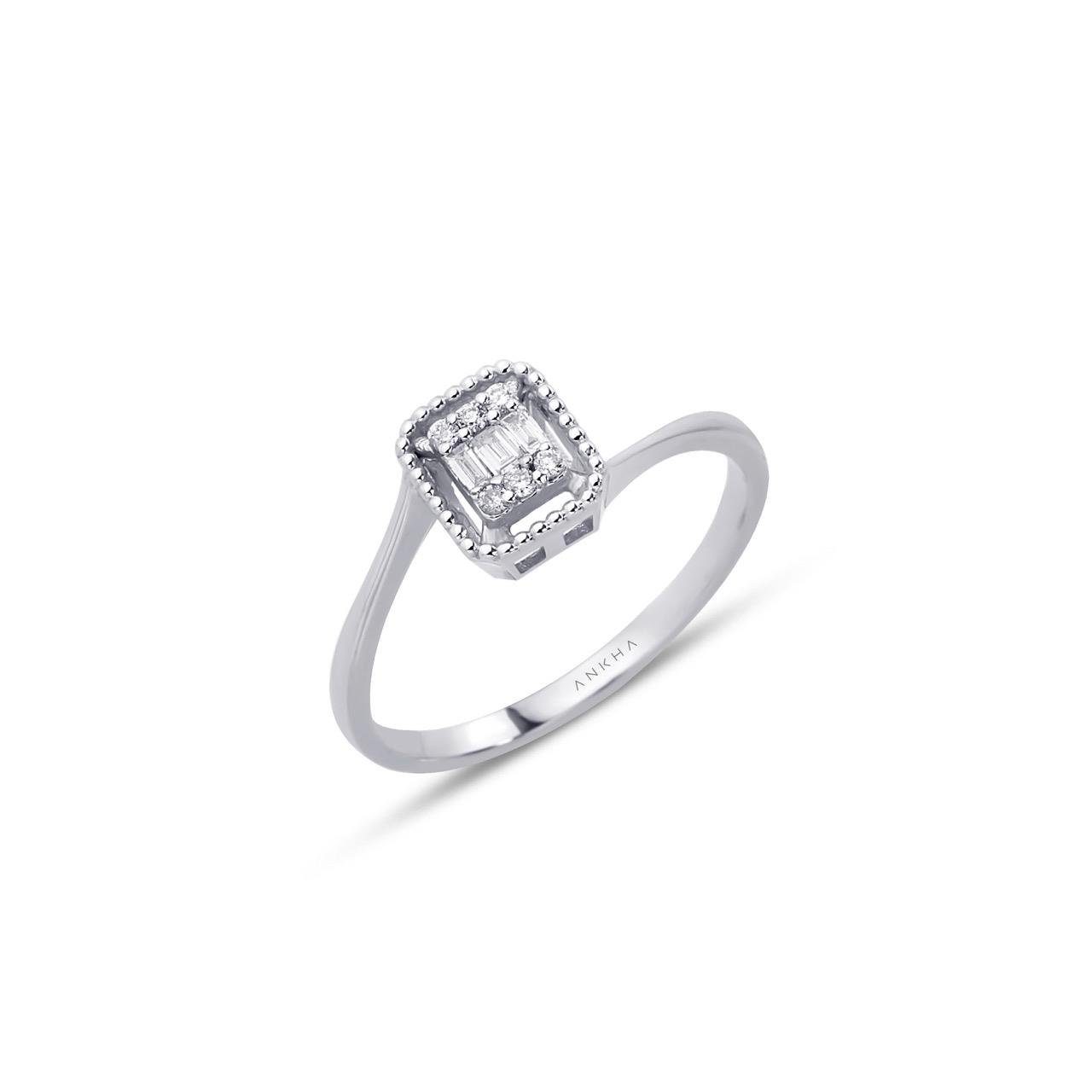 Pırlanta Baget Yüzük 0,03 Ct