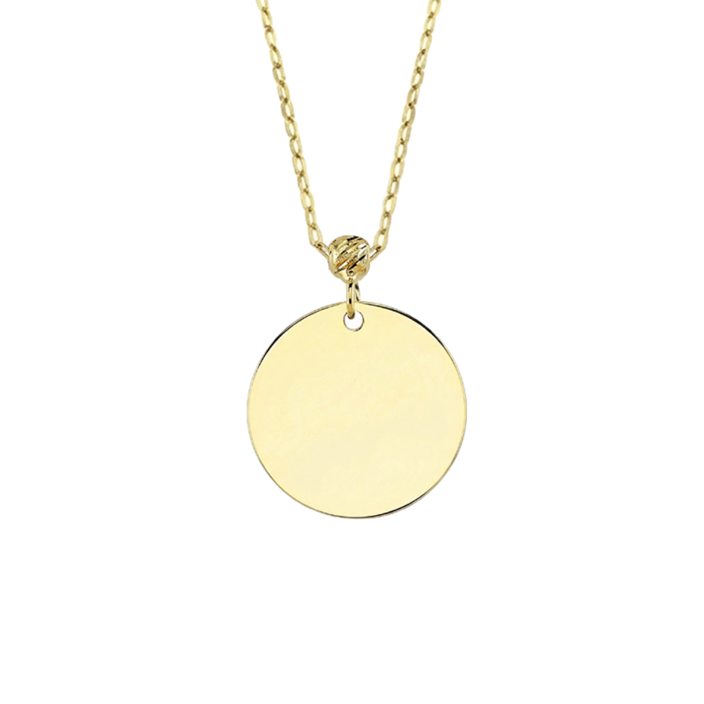 Plaka 14 Ayar Altın Kolye