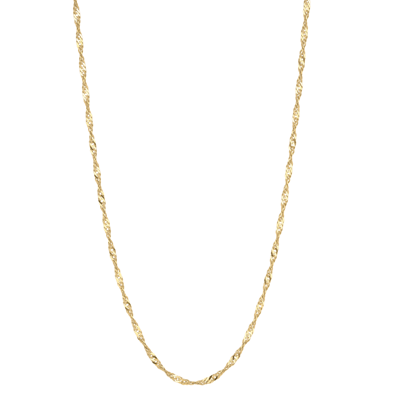 Singapur Zincir 14 Ayar Altın 1 Mm