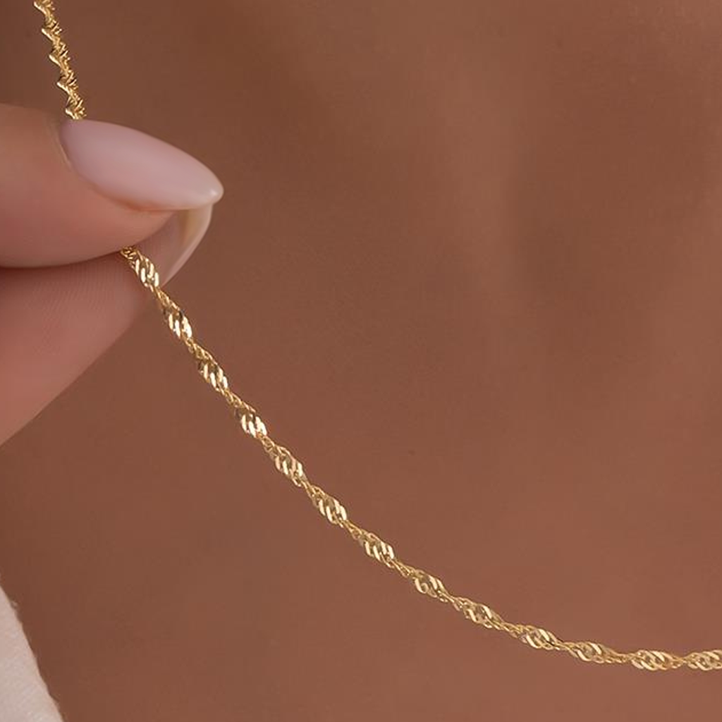 Singapur Zincir 14 Ayar Altın 2 Mm