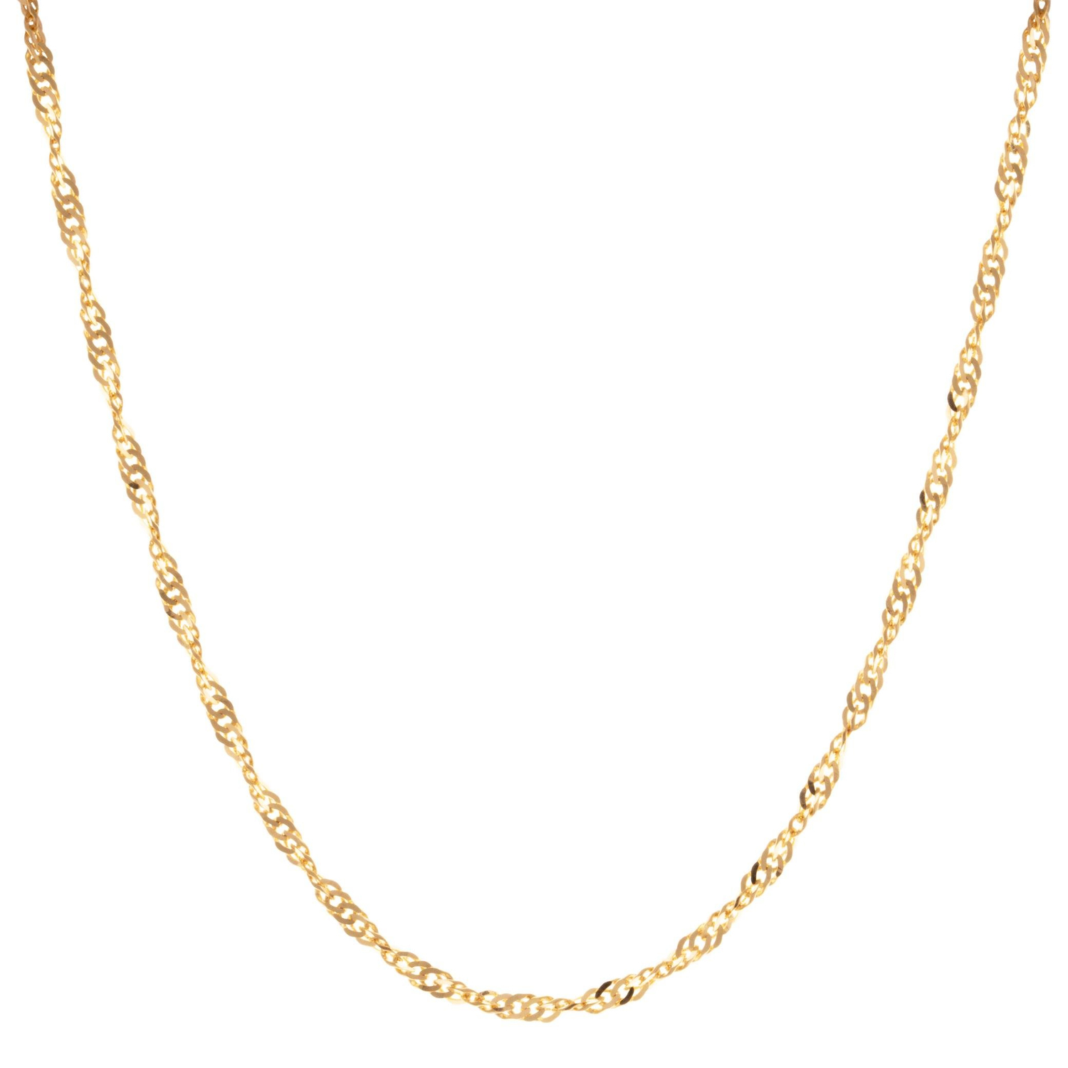 Singapur Zincir 14 Ayar Altın 4 Mm