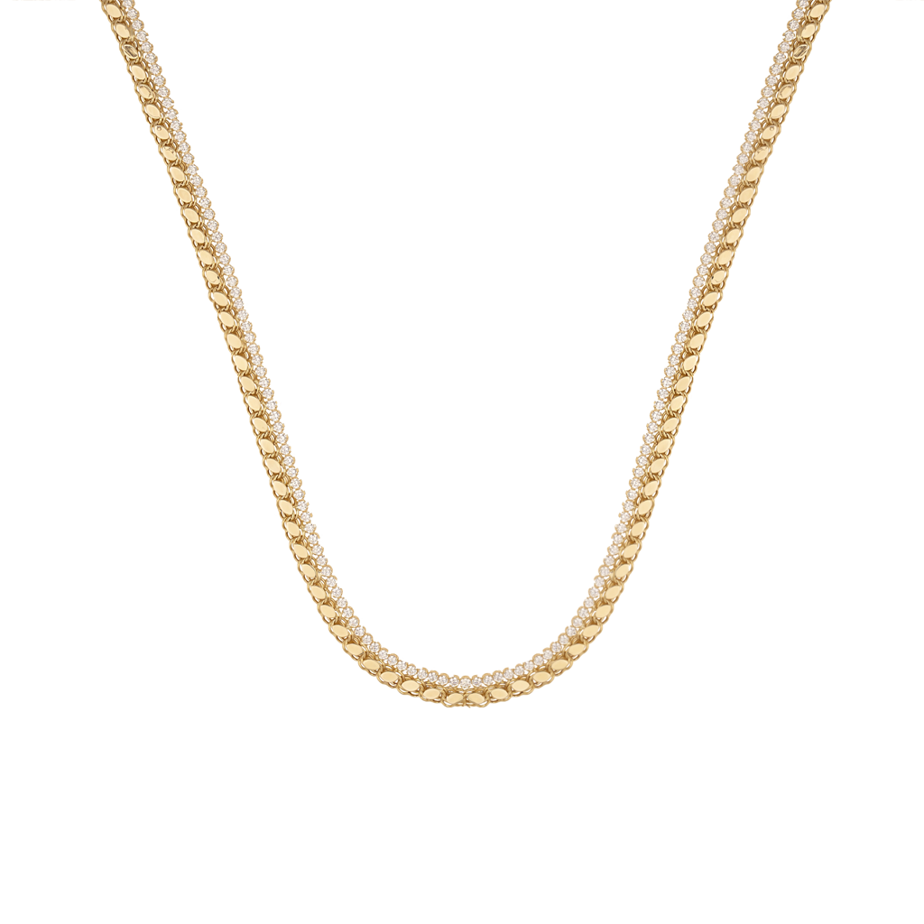 Suyolu Pullu Zincir 14 Ayar Altın Kolye