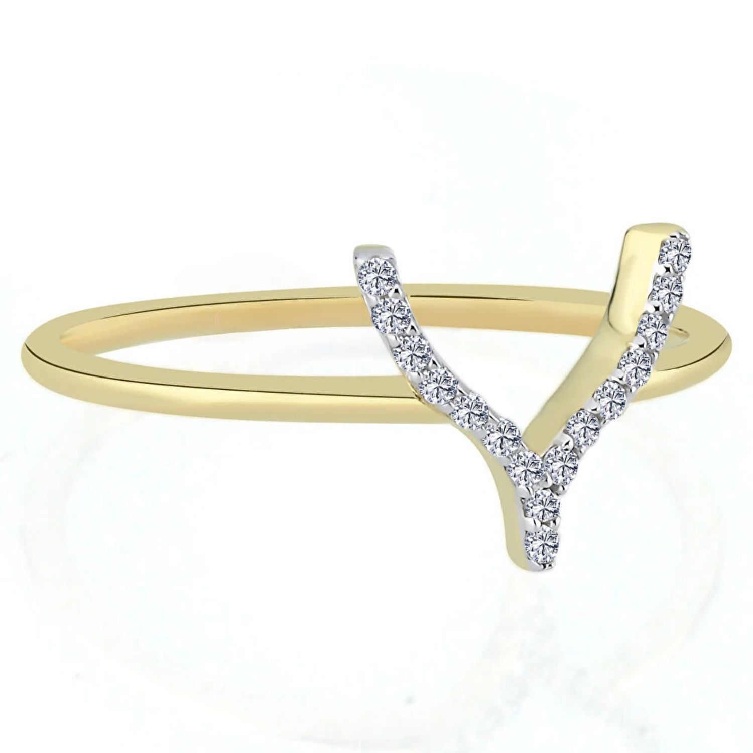 Taş Detaylı Tasarım Altın Yüzük