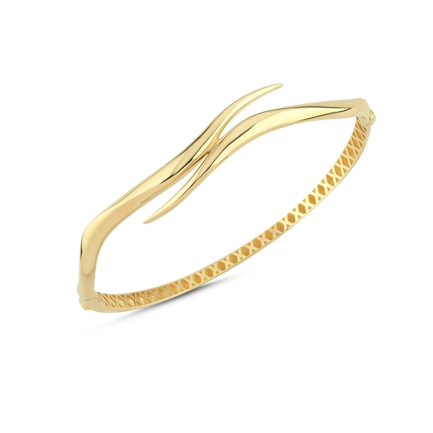 Taşsız Tasarım Kelepçe 14 Ayar Altın