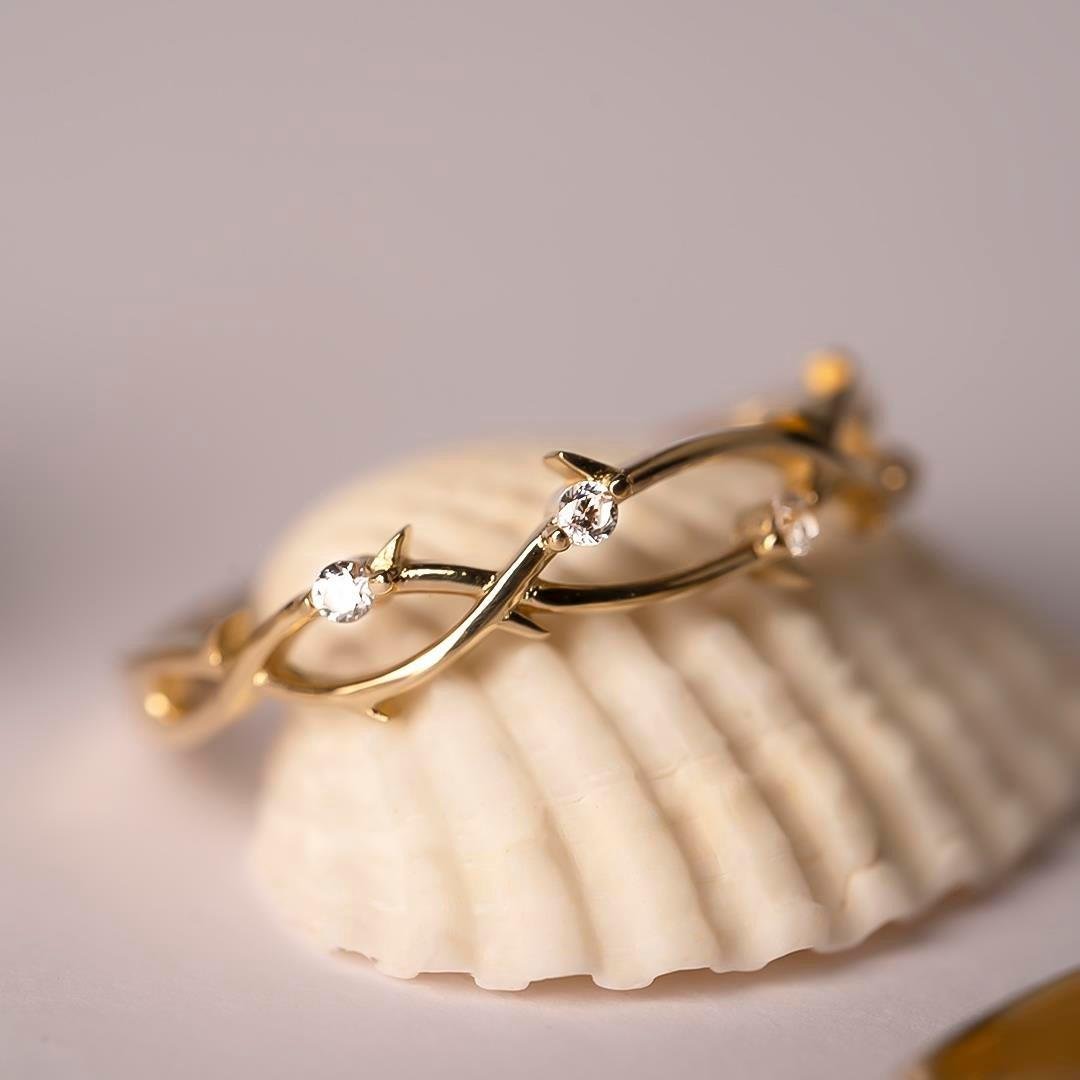 Sarmaşık 14 Ayar Altın Yüzük