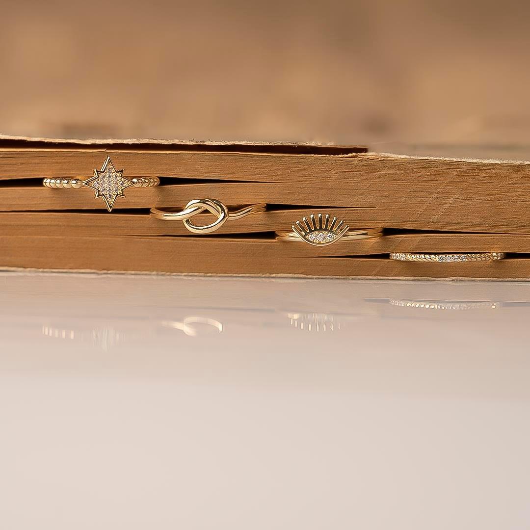 Düğüm 14 Ayar Altın Yüzük