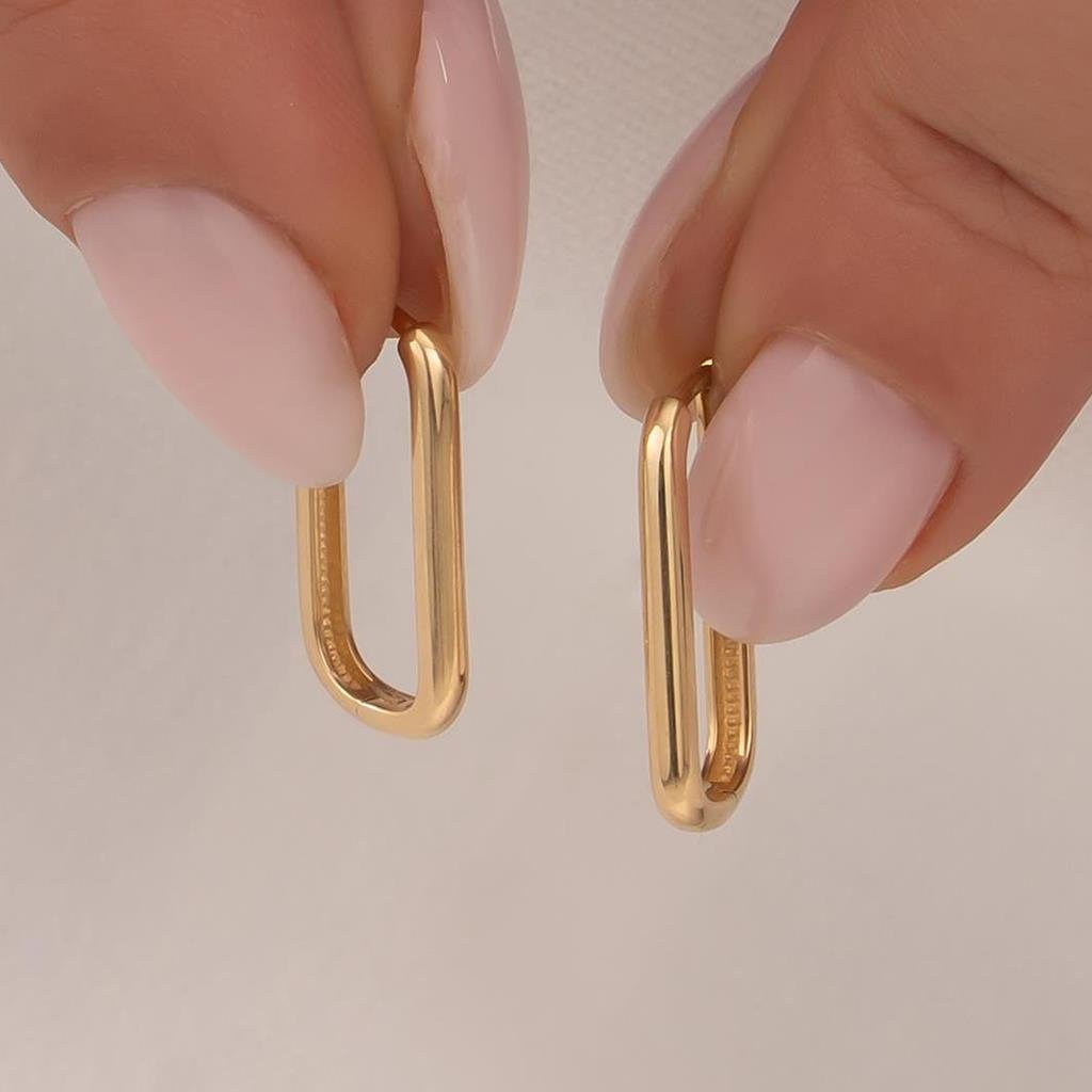 Trend Küpe 14 Ayar Altın