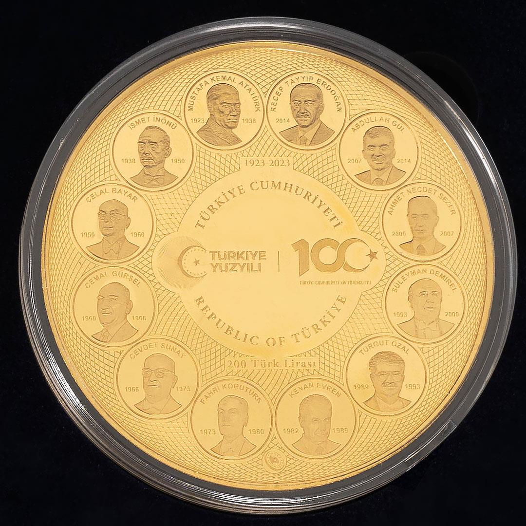 Türkiye Cumhuriyetinin 100. Yılı Altın Hatıra Parası