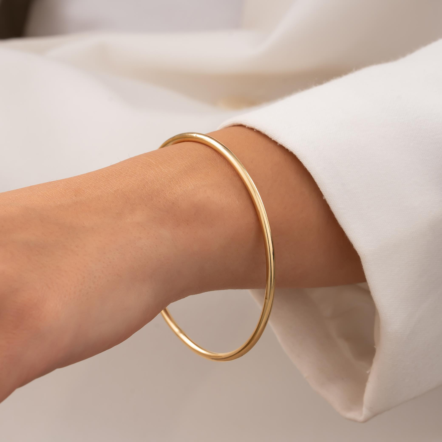 14 Ayar Sarı Altın Bilezik