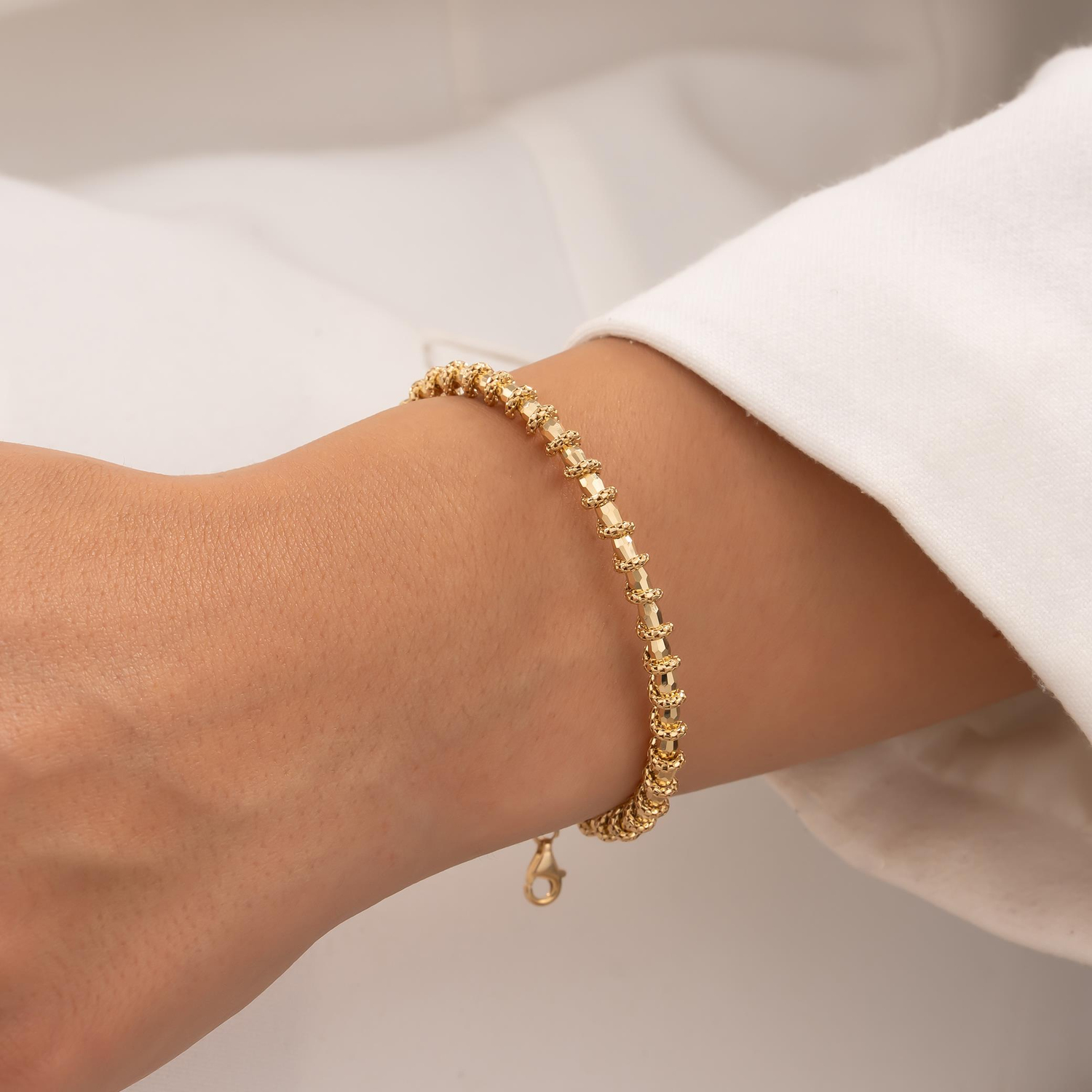 14 Ayar Tasarım  Altın Kelepçe