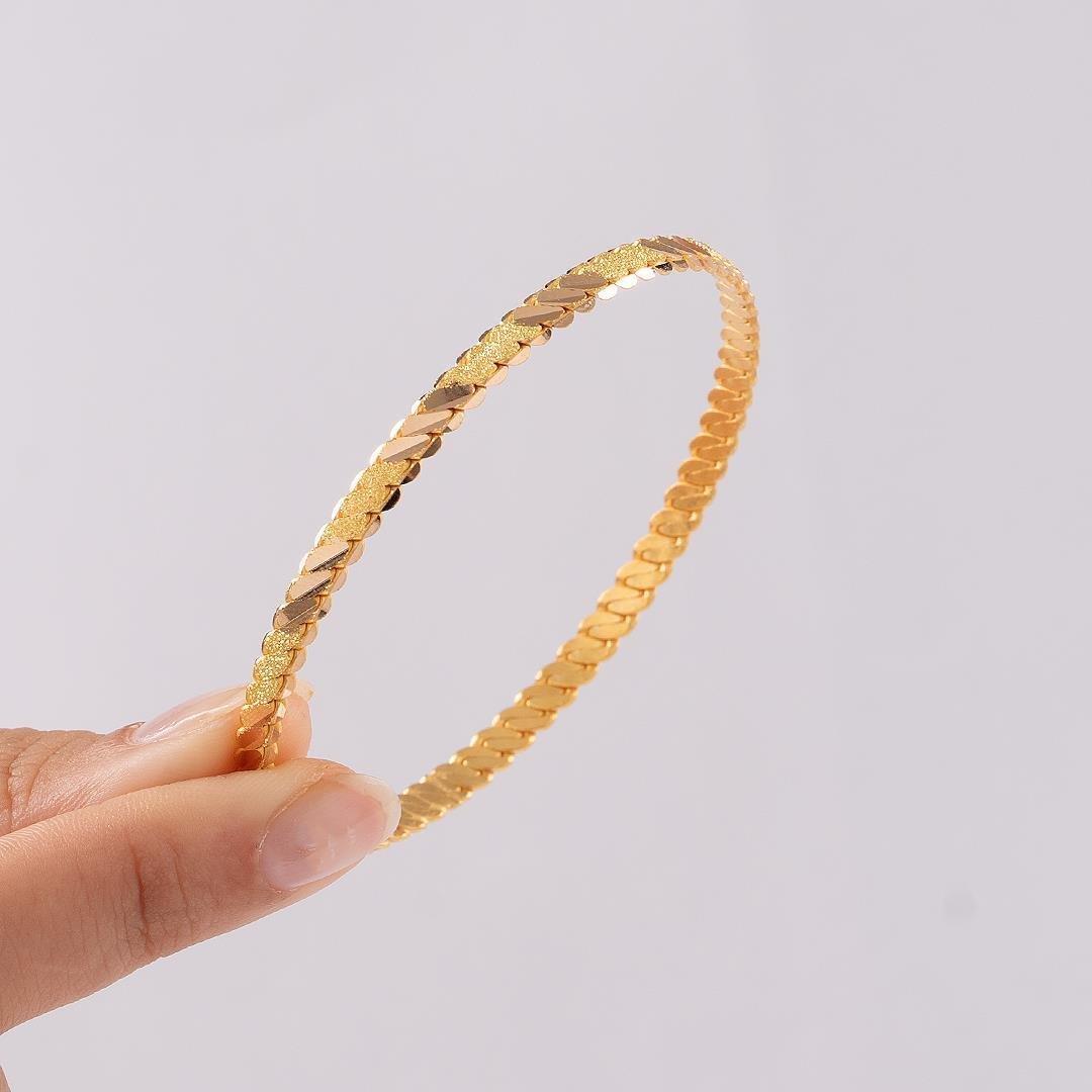 15 Gram Simli Üçlü Burma Bilezik 22 Ayar