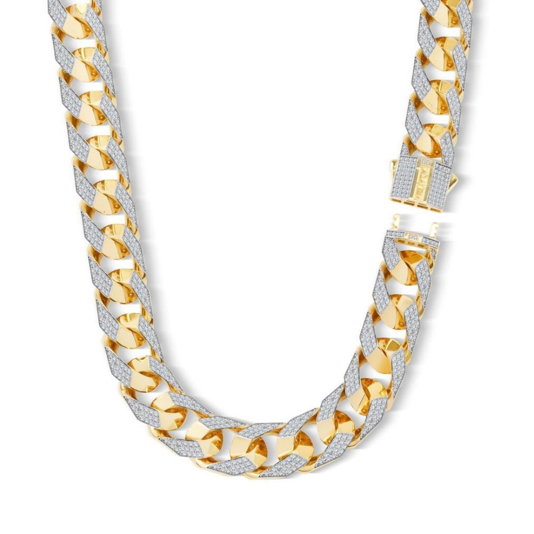 15mm Taşlı Piramit Gurmet Zincir