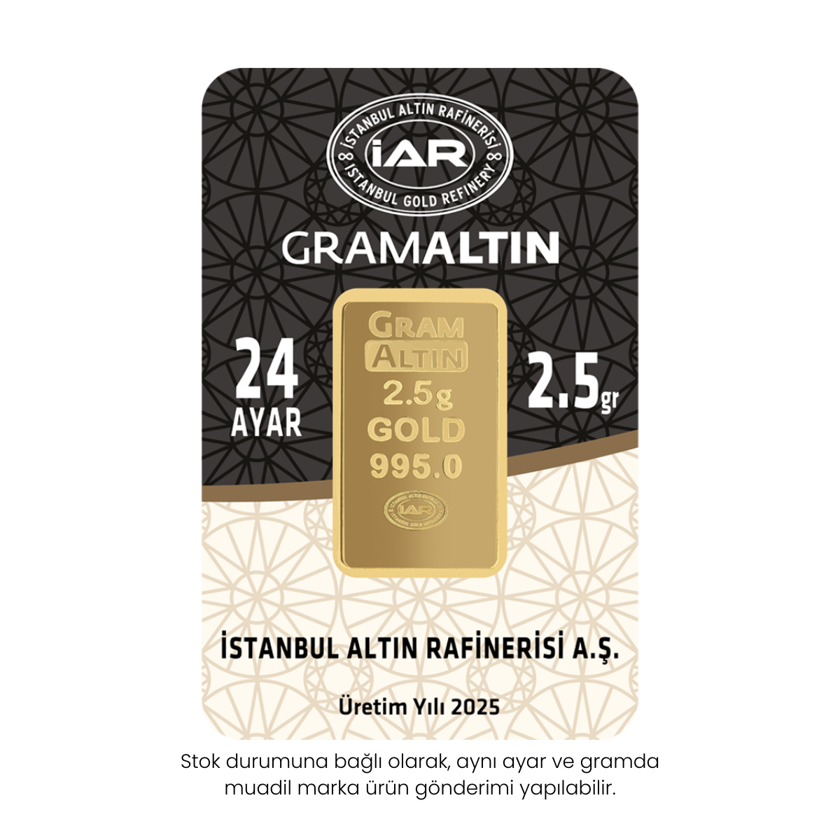 2.5 Gr 24 Ayar Gram Altın