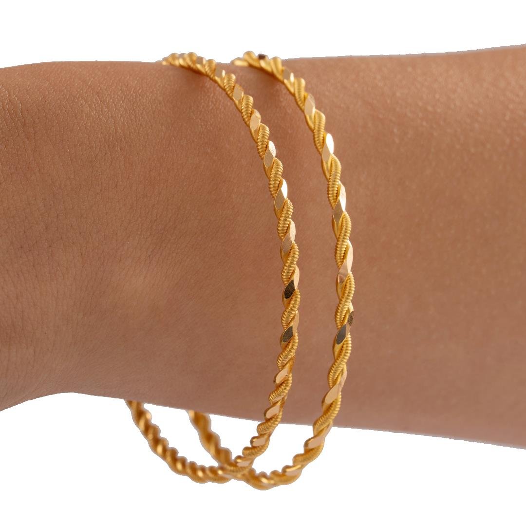 2 Ad x 20 Gram (Gr) 2 li Burma Bilezik 22 Ayar Yatırımlık İşçiliksiz