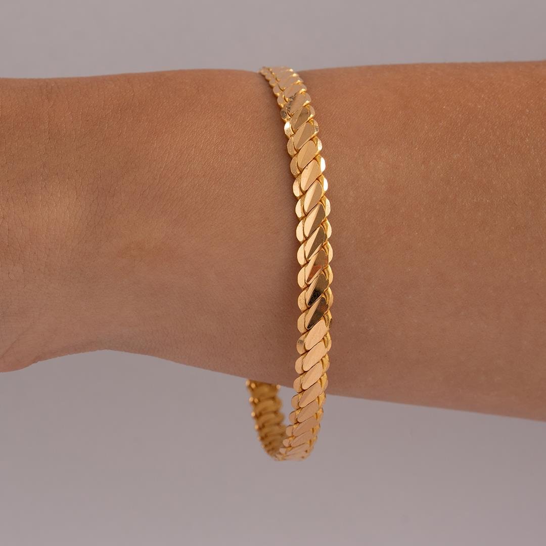 20 Gram (Gr) 3'lü Burma Bilezik 22 Ayar Yatırımlık İşçiliksiz