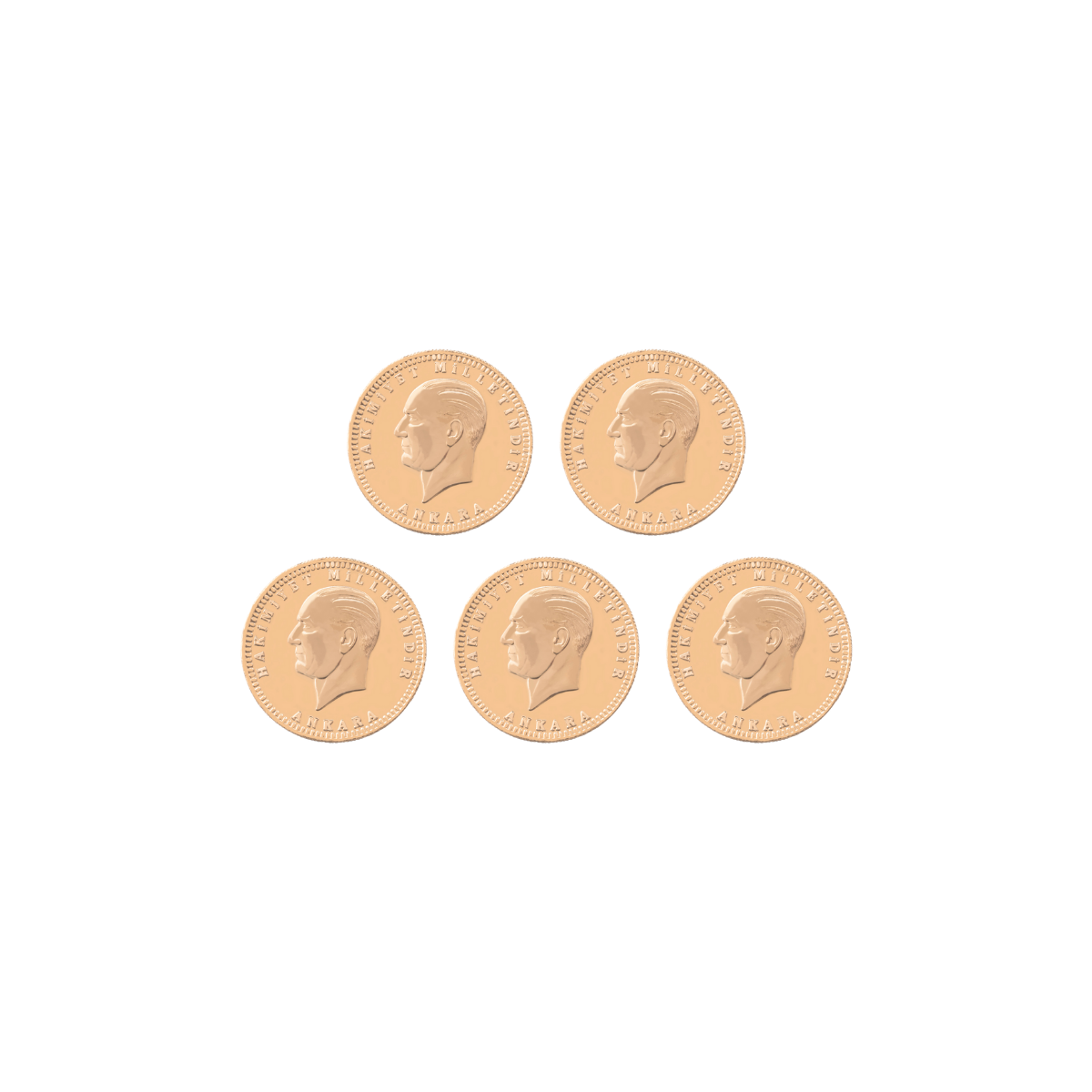 3 Adet Çeyrek Ata Altın Darphane Yatırımlık