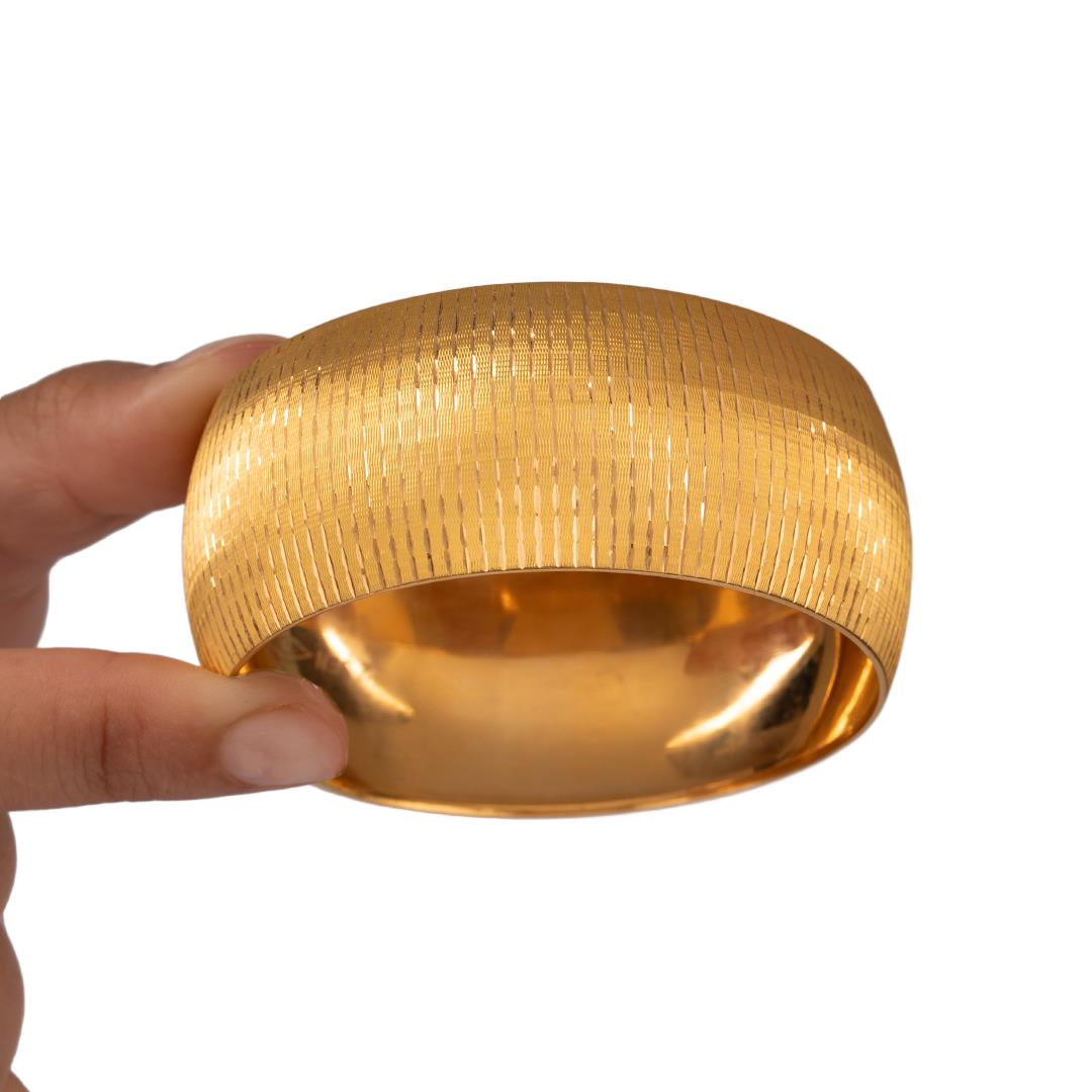 35 Gram (Gr) 40mm Manolya Model Mega Bilezik 22 Ayar Yatırımlık İşçiliksiz