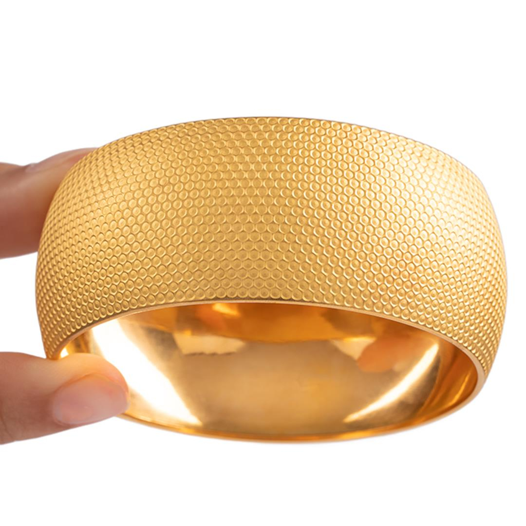 35 Gram (Gr) 40mm Noktalı Mega Bilezik 22 Ayar Yatırımlık İşçiliksiz