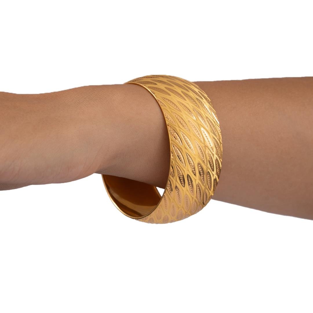 35 Gram (Gr) 40mm Yağmur Model Mega Bilezik 22 Ayar Yatırımlık İşçiliksiz