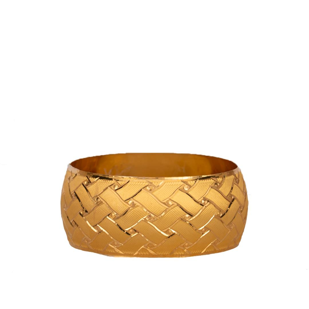 40 Gram (Gr) 40mm Hasır Model Mega Bilezik 22 Ayar Yatırımlık İşçiliksiz