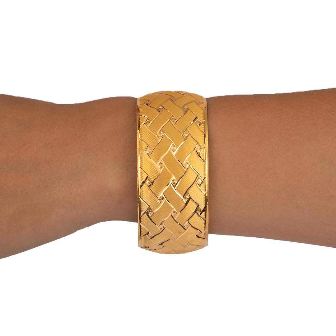 40 Gram (Gr) 40mm Hasır Model Mega Bilezik 22 Ayar Yatırımlık İşçiliksiz