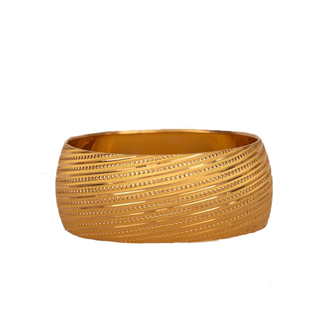 40 Gram (Gr) 40mm Nokta Parlak Model Mega Bilezik 22 Ayar Yatırımlık İşçiliksiz