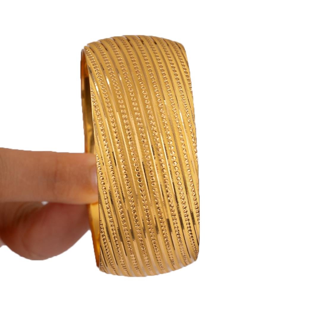 40 Gram (Gr) 40mm Nokta Parlak Model Mega Bilezik 22 Ayar Yatırımlık İşçiliksiz