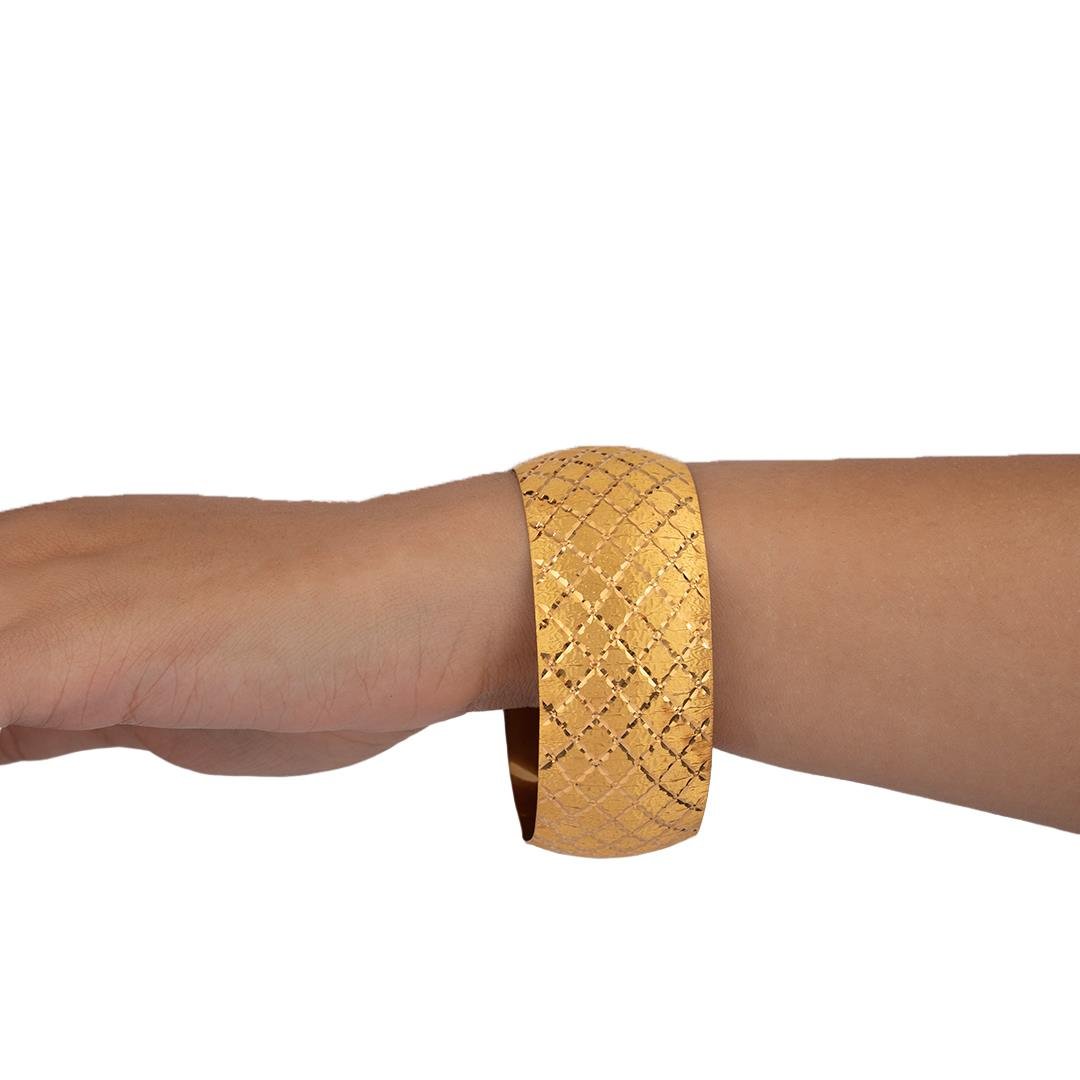 40 Gram (Gr) 40mm Petek Model Mega Bilezik 22 Ayar Yatırımlık İşçiliksiz