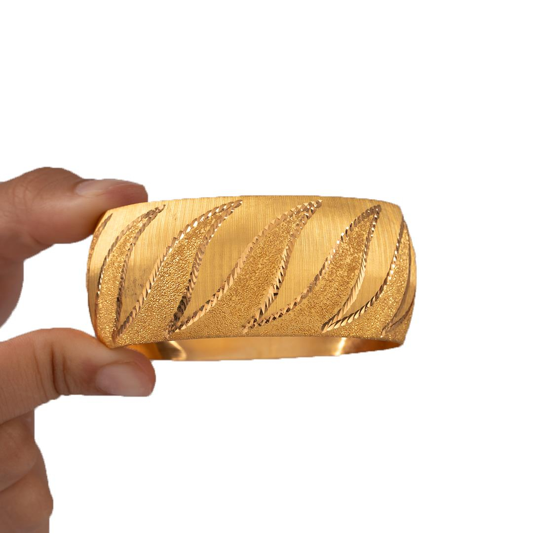 40 Gram (Gr) 40mm Rüzgar 1 Model Mega Bilezik 22 Ayar Yatırımlık İşçiliksiz