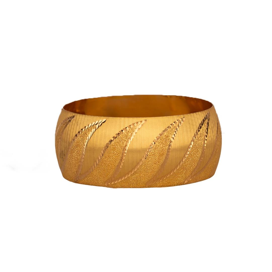 40 Gram (Gr) 40mm Rüzgar 1 Model Mega Bilezik 22 Ayar Yatırımlık İşçiliksiz