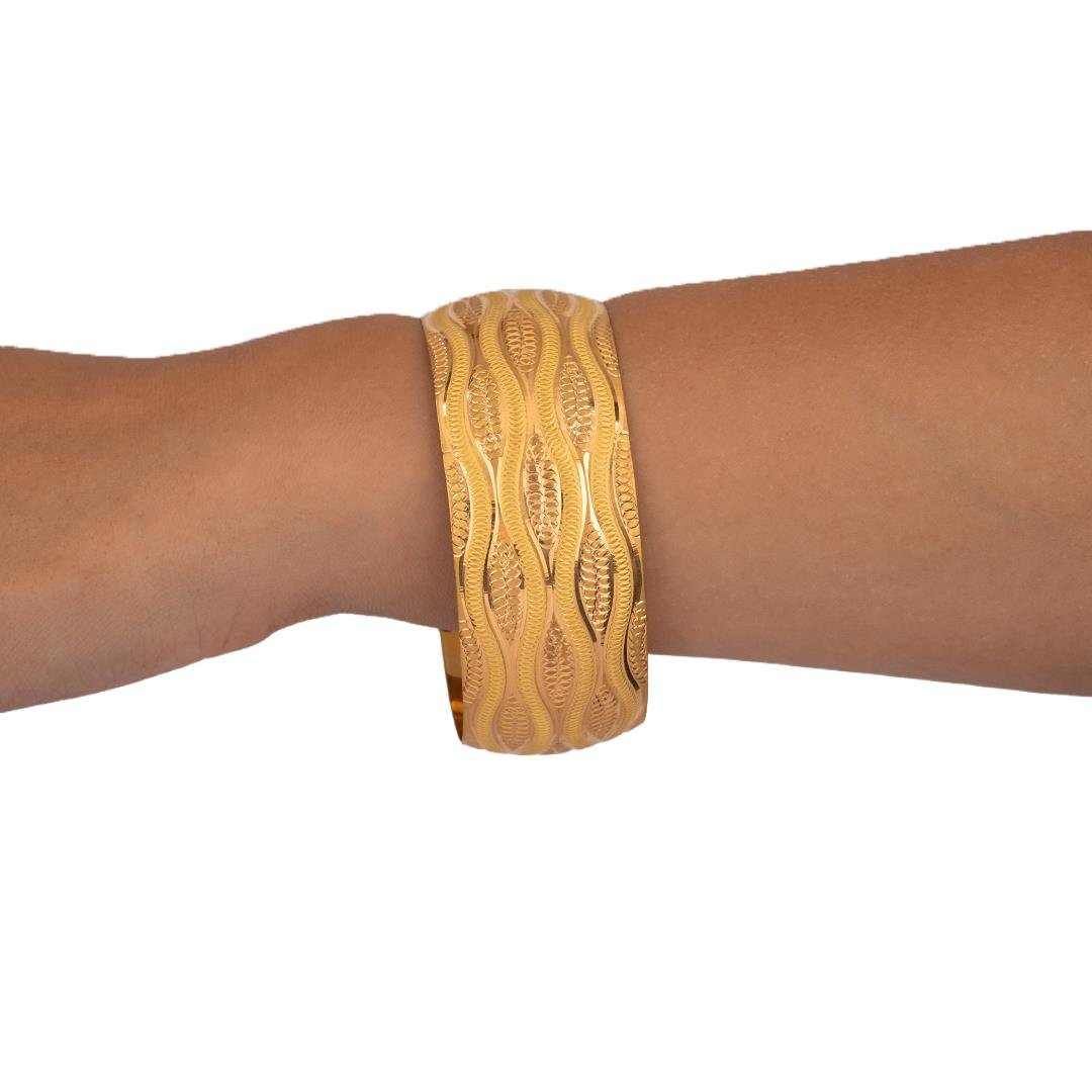 40 Gram (Gr) 40mm Rüzgar Model Mega Bilezik 22 Ayar Yatırımlık İşçiliksiz