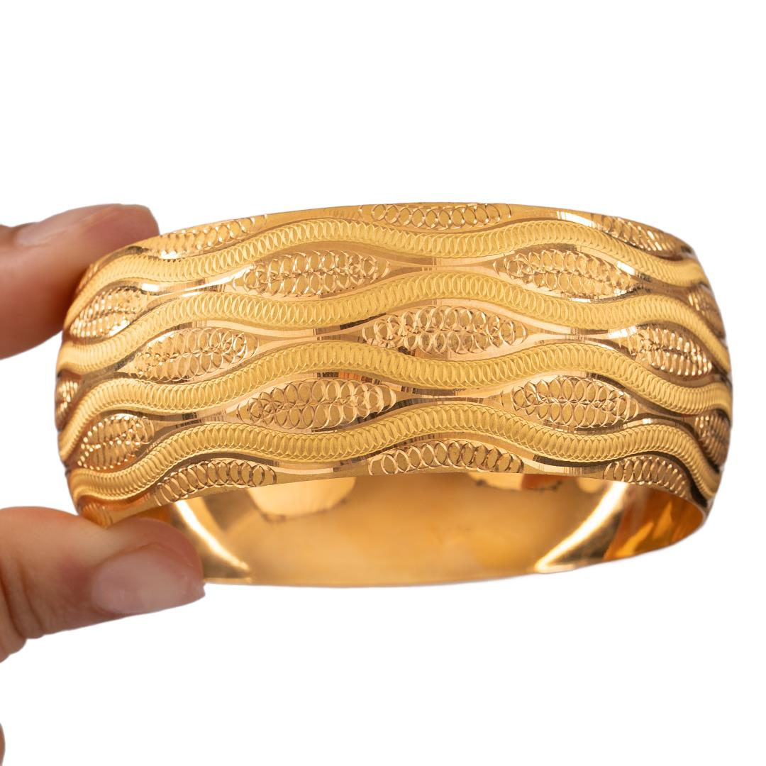 40 Gram (Gr) 40mm Rüzgar Model Mega Bilezik 22 Ayar Yatırımlık İşçiliksiz