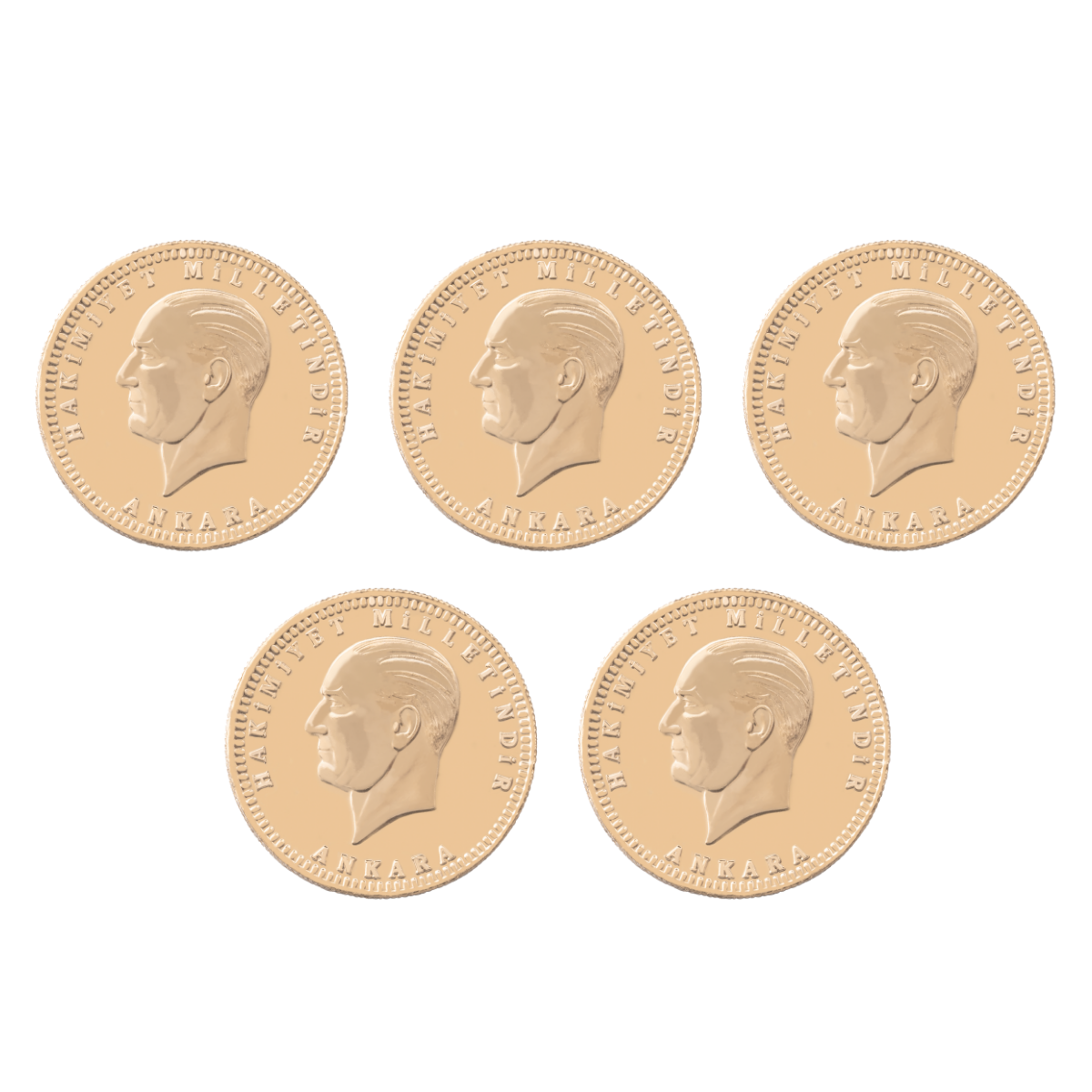 5 Adet Beşli Ata Altın