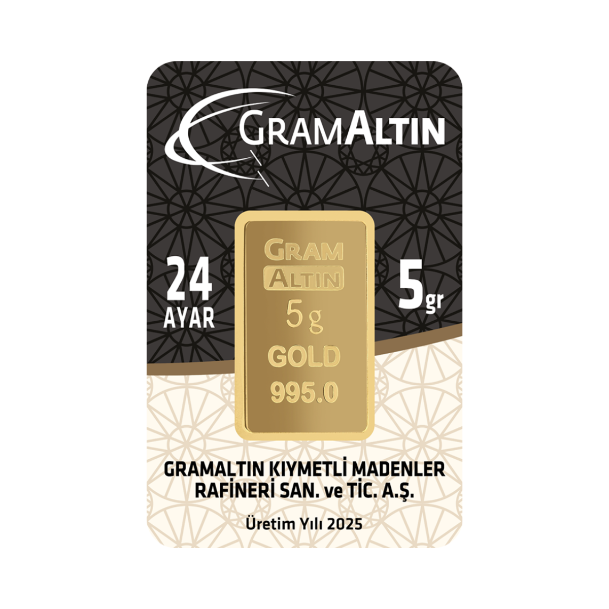 5 Gr 24 Ayar Gram Altın